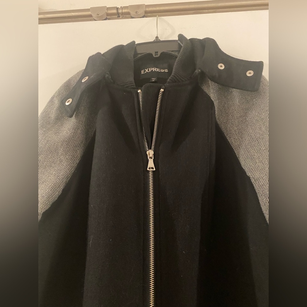 Express Hooded Wool Blend Coat - Picture 5 of 9